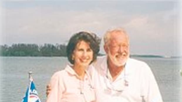 The Authorand her husband Vic doing with they do best, cruising in their Florida Paradise.