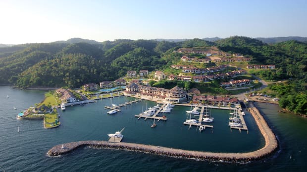 The first upscale marina in Samana in the Dominican Republic is Puerto Bahia, a secure and comfortable place to wait for weather to cross to Puerto Rico.