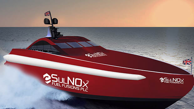 Rendering of how the Team Britannia boat will look when completed.