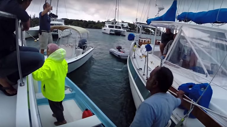 Banana-Eating Tollycraft Couple Deals With Disaster in the Bahamas (Video)