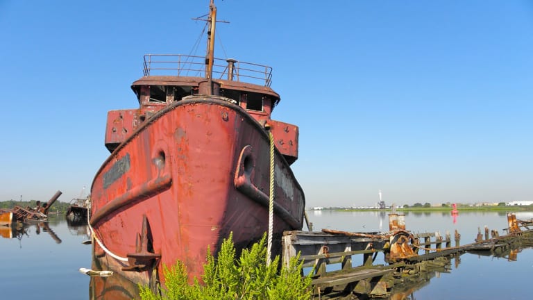 The Secret NYC Graveyard Where Ships Go To Die (Video)