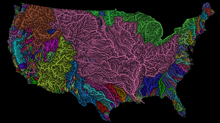 Maybe the Loopers Knew; Stunning Map Shows True Extent of Mississippi Basin (Video)