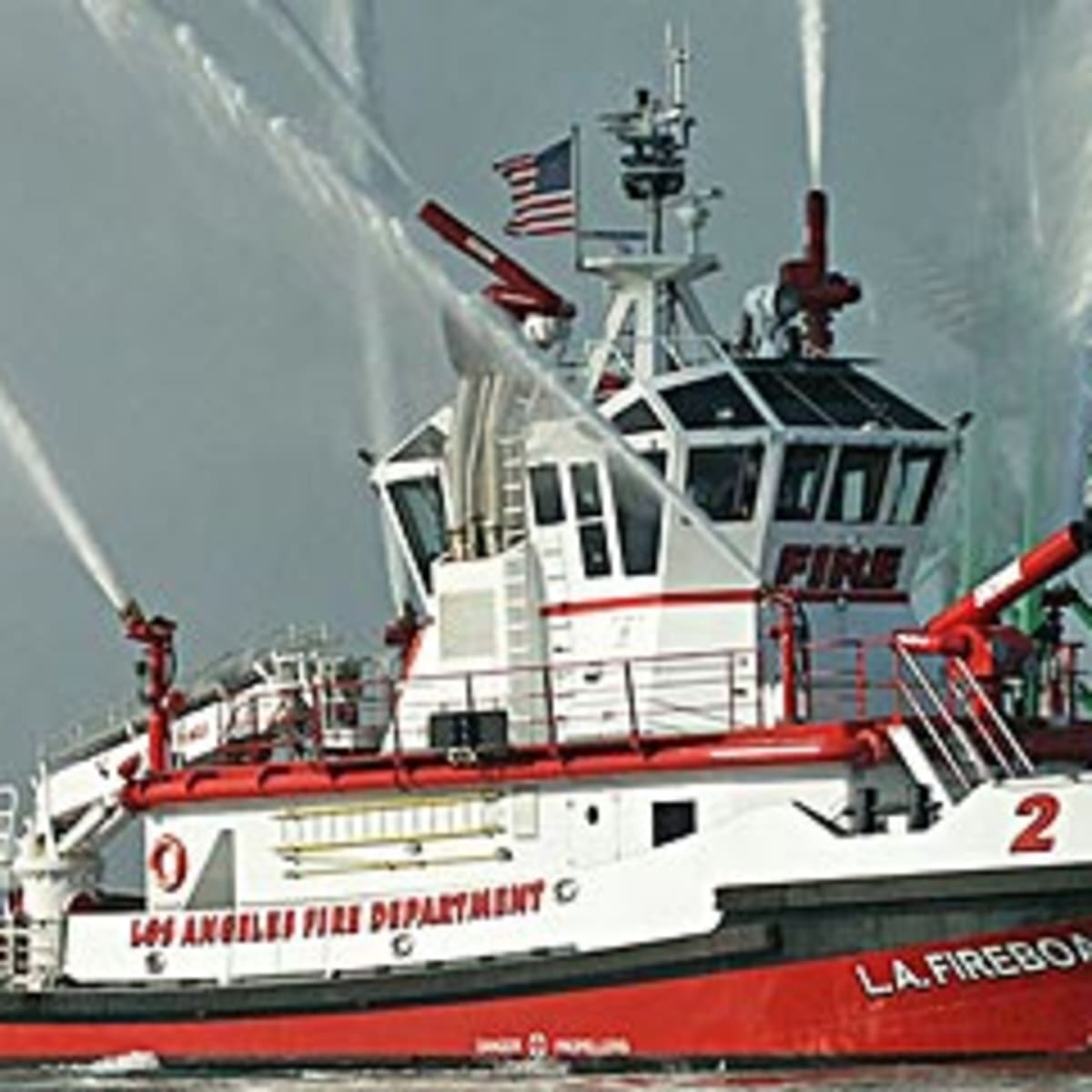Fire Boat California LA County Fire Department Fireboat 110 Marina del Rey