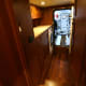 The laundry area just forward of the engine room on the Marlow 49 Explorer.