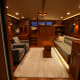 Looking forward to the pilot house, through the Marlow 49 Explorer saloon.