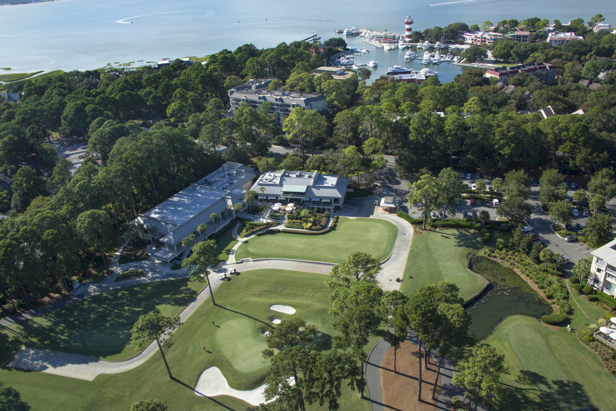 The near by Harbour Town Links abuts the yacht basin, and plays home to the PGA Tour's RBC Heritage event.