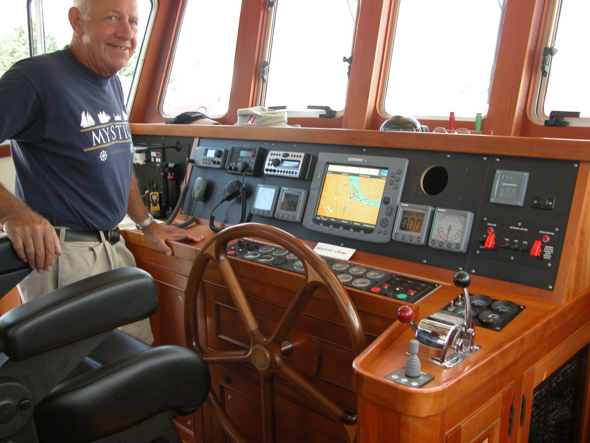 The Helm is well thought out and features Raymarine electronics.