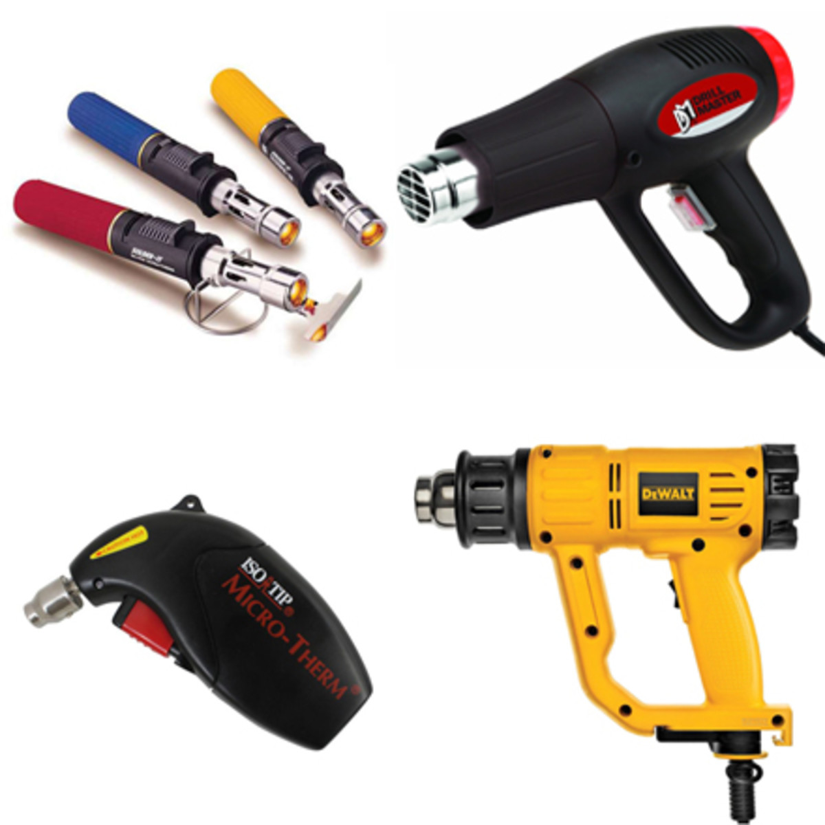 Heat guns come in all shapes and sizes, form small handhelds to power drill sizes, to cover a range of projects. Knowing your abilities is vital when handling a heat gun because when things go south you can wind up torching your boat to the waterline.