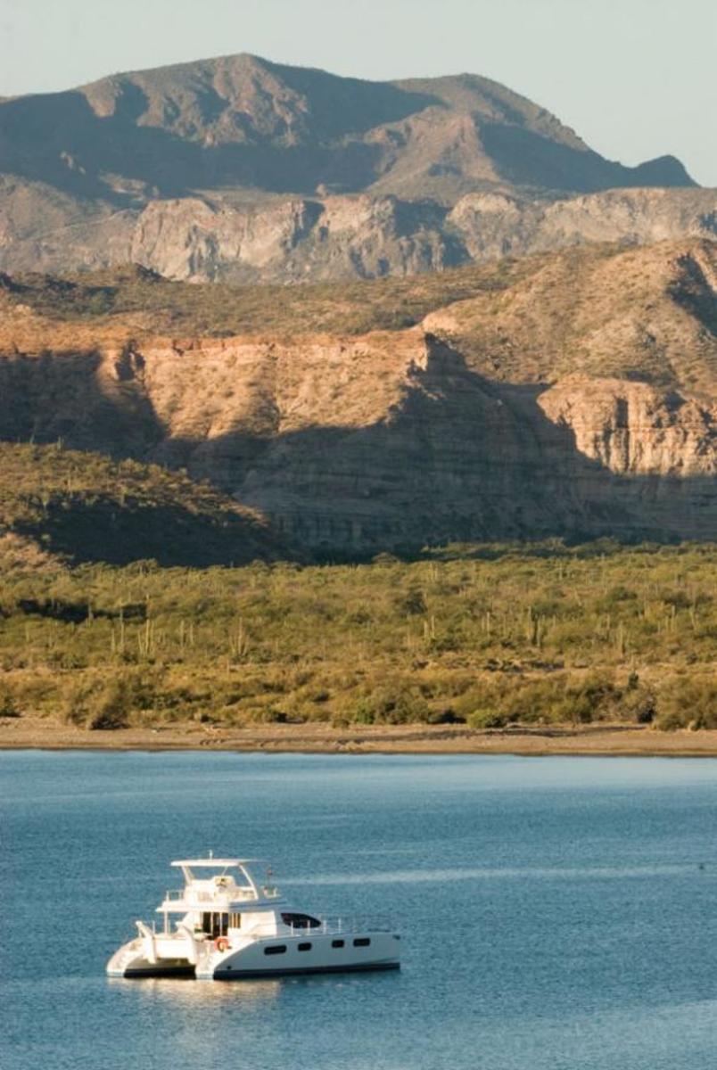 Deep waters meet a desertlike landscape down the 800-mile-long Baja Peninsula, and it’s all worth a closer look by boat or on foot.