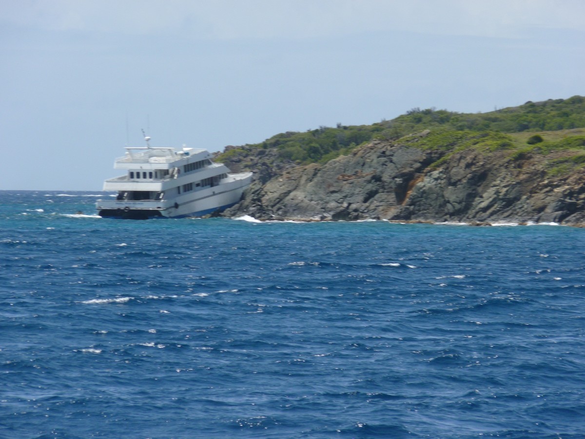 Passed this wreck in the USVI. Even professional ferry boat captains can have a bad day.