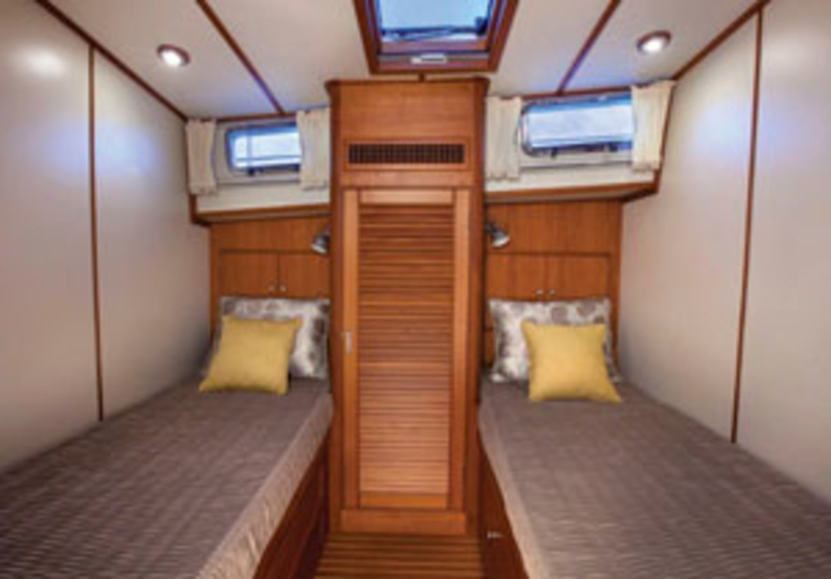 These new berths were created by Cheryl DiGennaro, a marine upholstery expert based in Portsmouth, Rhode Island.