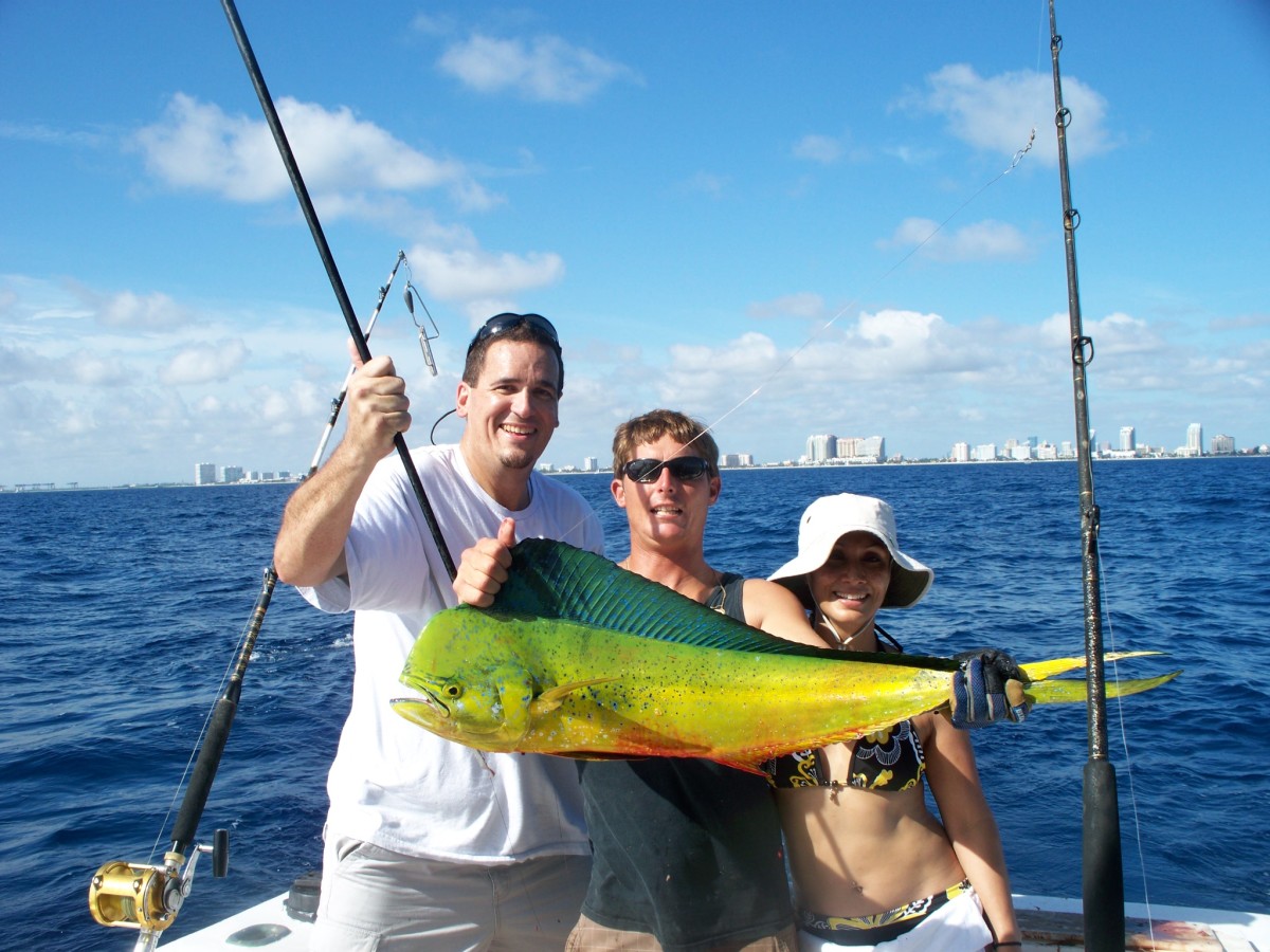  Sportfishing trips are a side-event for many attendees and industry people during the boat show.