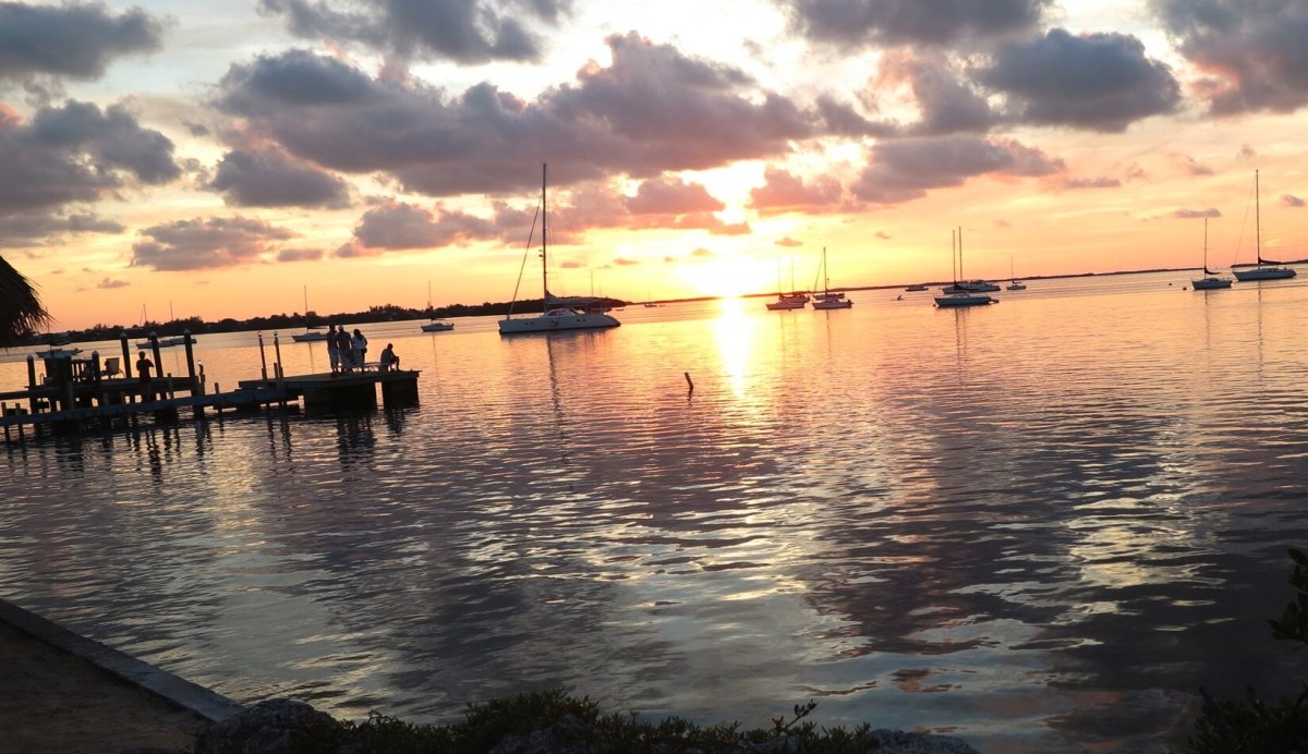 The sunset over Coconut Grove is not to be missed.