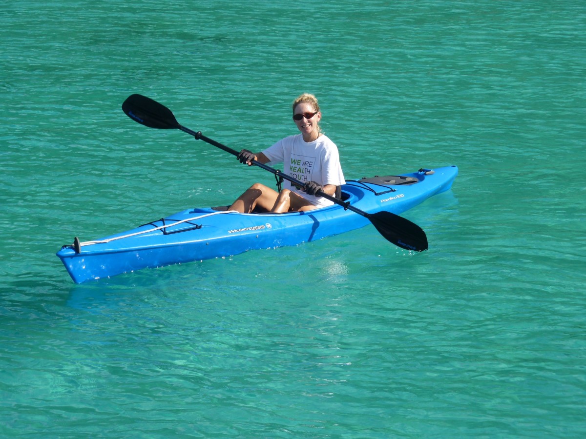 I had a good time practicing basic kayak skills off the beach in White Bay.