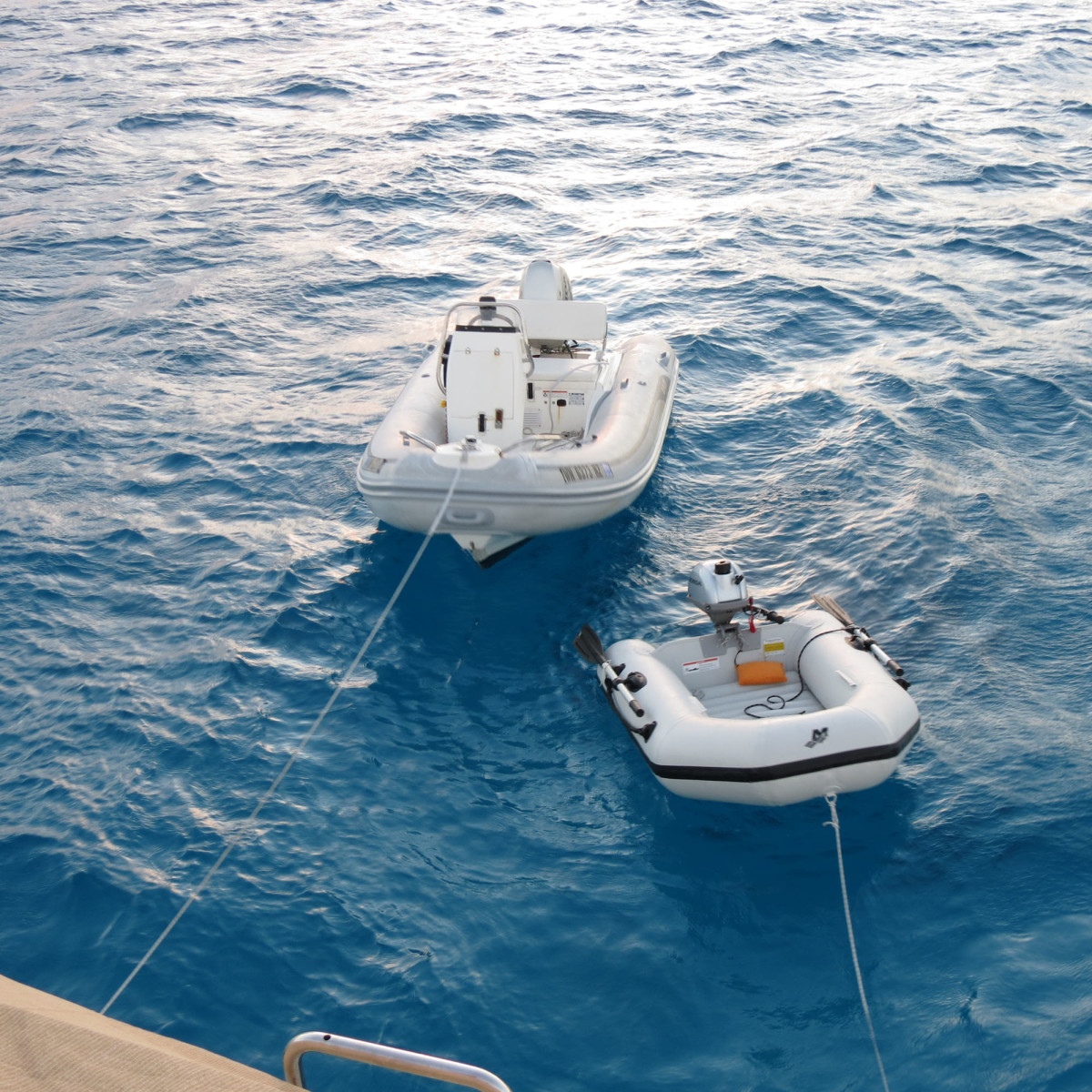 Dirona carries two tenders; a 30-kt AB Tender which gets a lot of use for exploring and transportation as well as the micro-tender which comes in handy in many situations as it is more manageable.