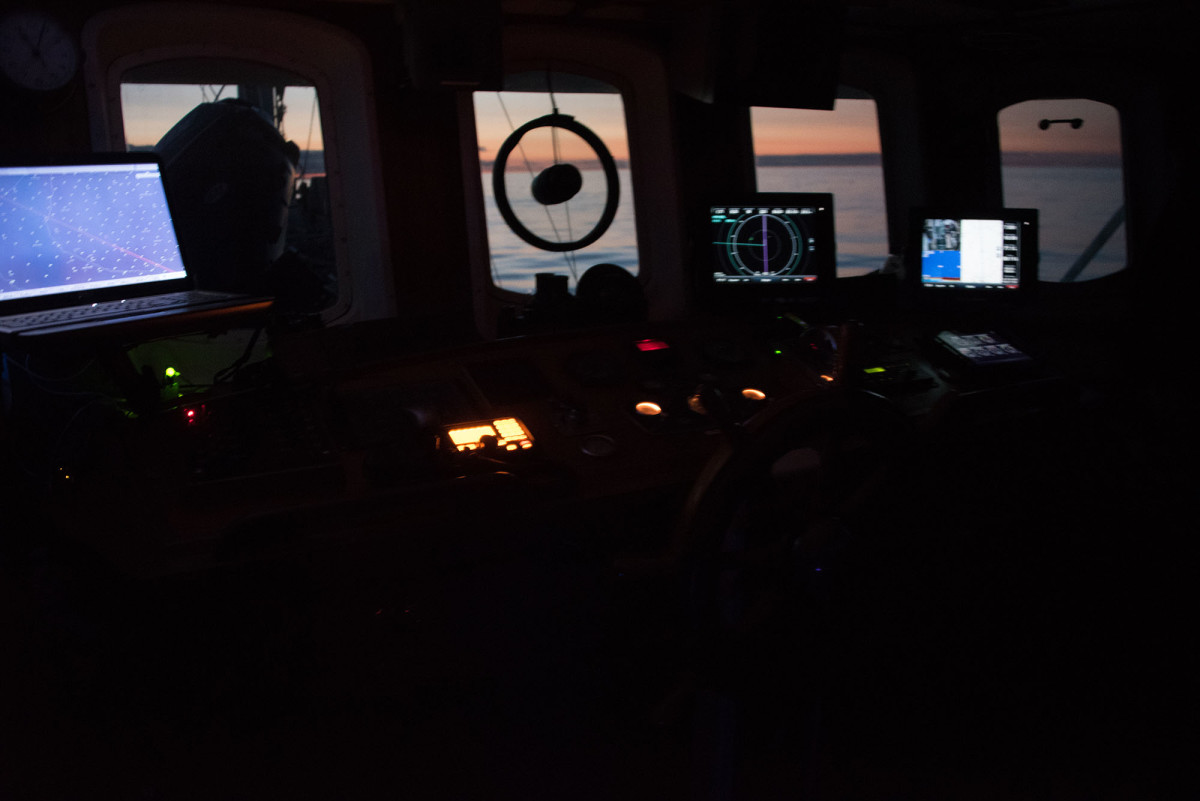 Explorer’s navigational instruments allow for overnight passages.