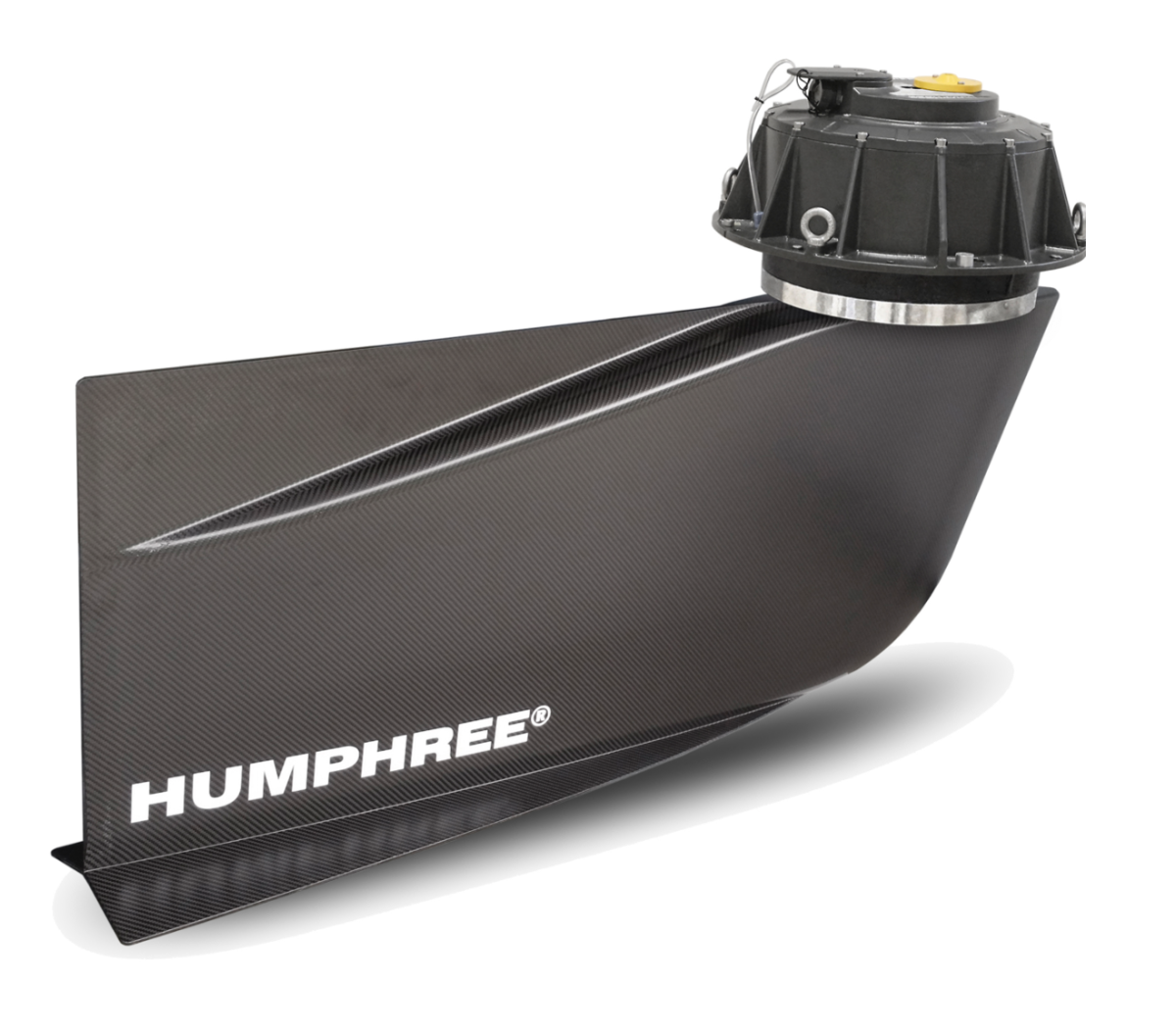Humphree's new electronically controlled stabilizer fin.