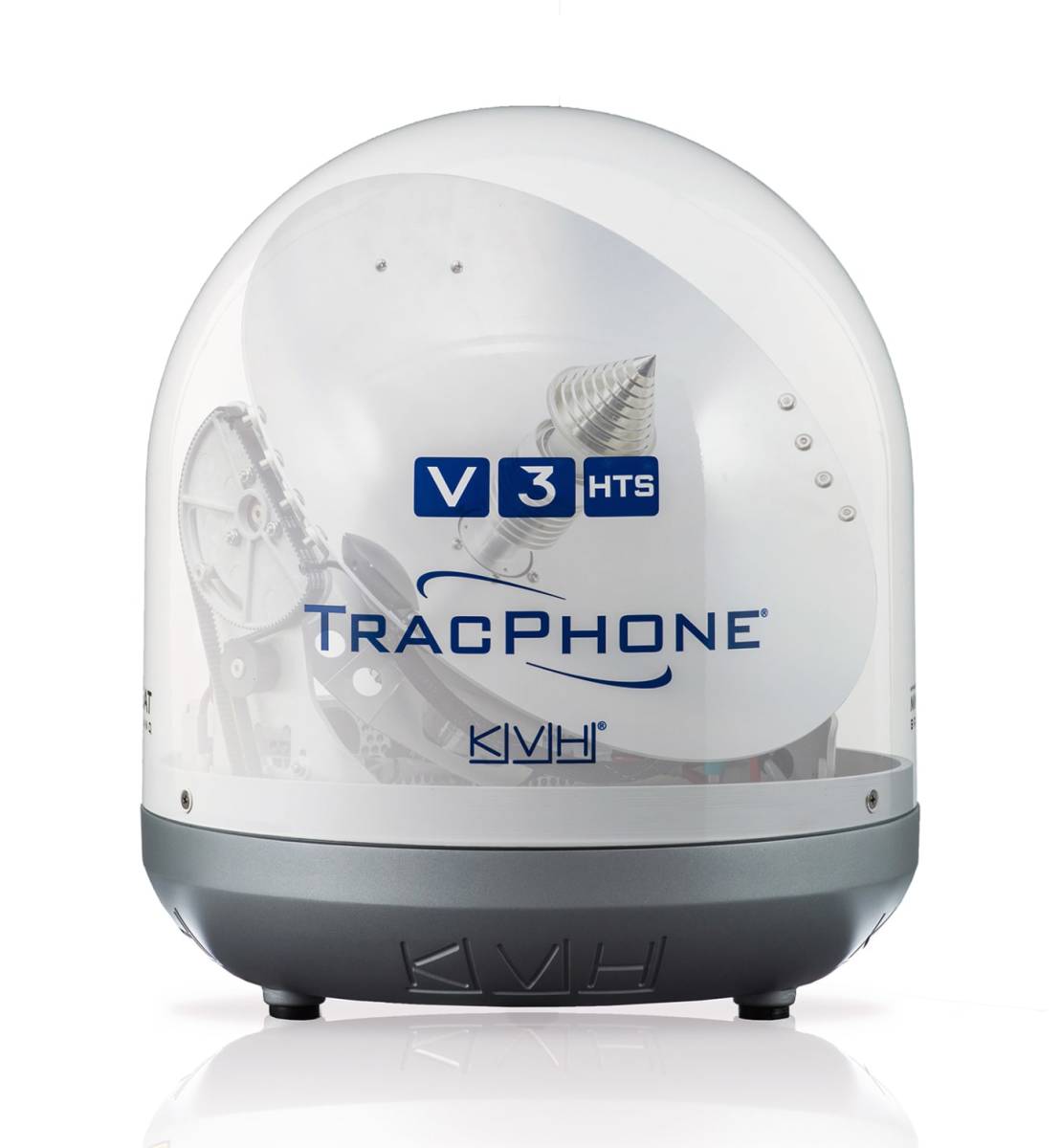 The TracPhone V3-HTS SATCOM antenna from KVH, because bigger isn’t always better.