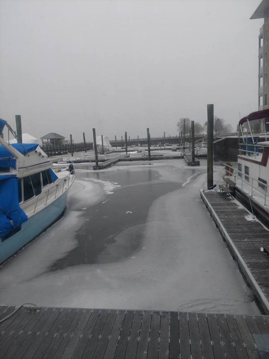 A marina photo posted by a boater on Facebook.