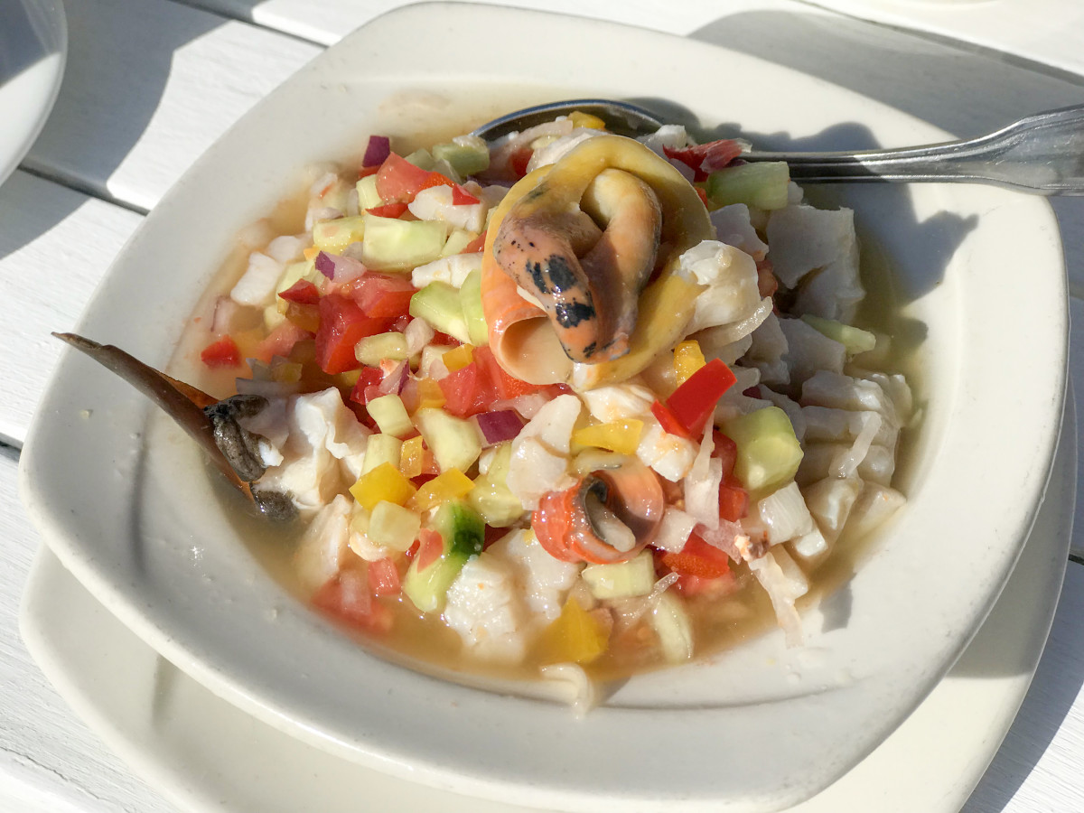 In the Bahamas, it doesn't get any fresher than a chilled conch salad prepared dockside by a local chef. 