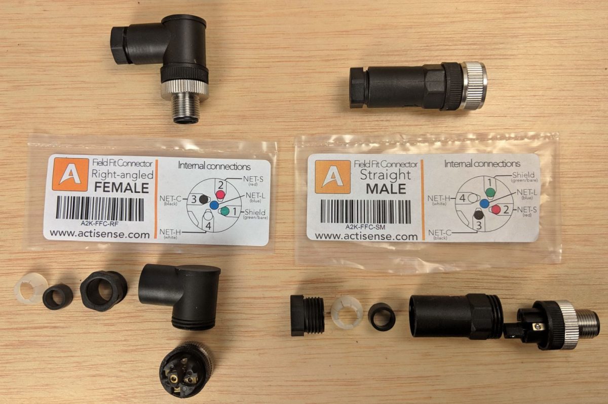 Actisense N2K FFC-xx Field Fit Connectors — all four types