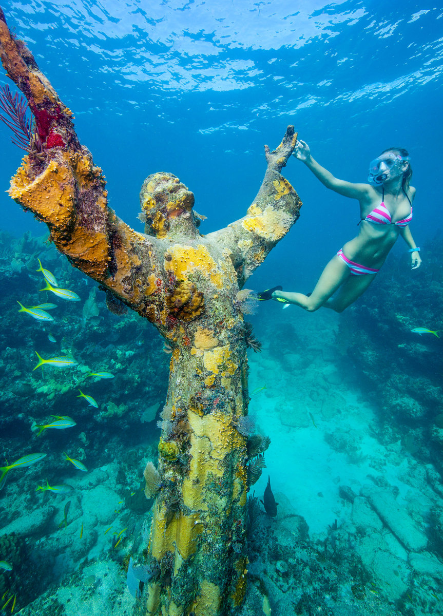 Whether your preferences run toward snorkeling a coral reef with Christ of the Abyss as your companion, exploring the myriad islands dotting the Seven Mile Bridge, sportfishing for big gamefish, or doing a pub crawl along Duval Street in the footsteps of Hemingway, the Florida Keys are an endless playground.