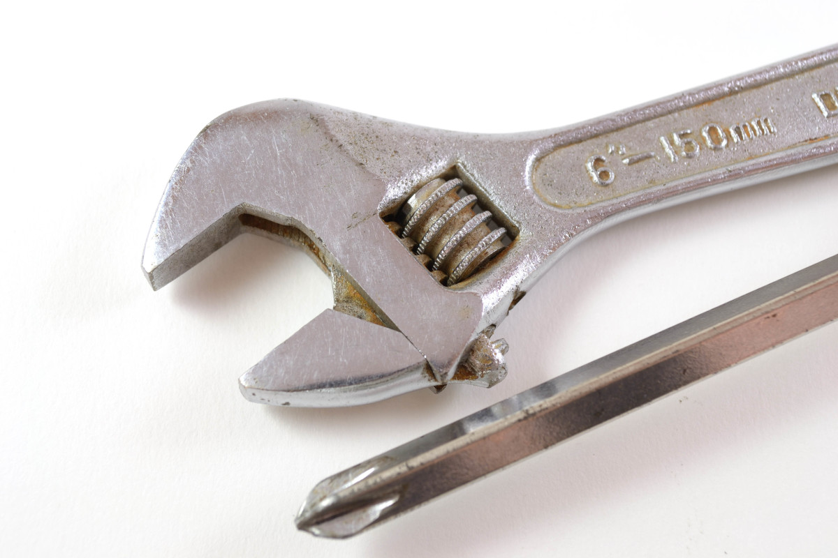 crescent-wrench-screwdriver-diy