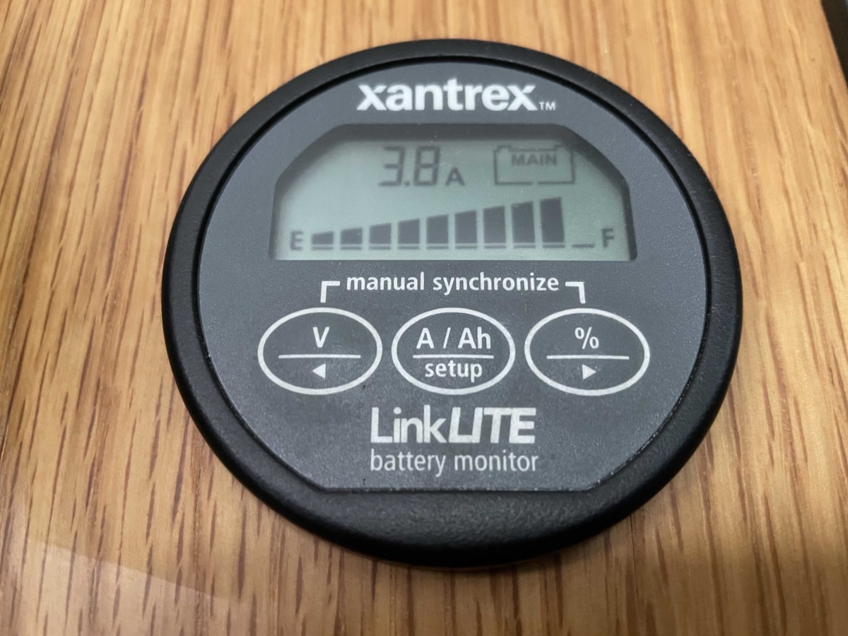 Several brands of battery monitors can display battery capacity like a fuel gauge. Their algorithms can be sophisticated, so it is important to understand how to program and wire them properly so that the display is accurate.