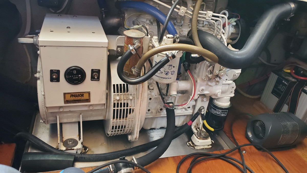 Generators can often be rewired to produce either 240 volts, 120 volts or both. Changing voltages will require understanding how to size the overcurrent protection and wiring supplying the boat’s loads.