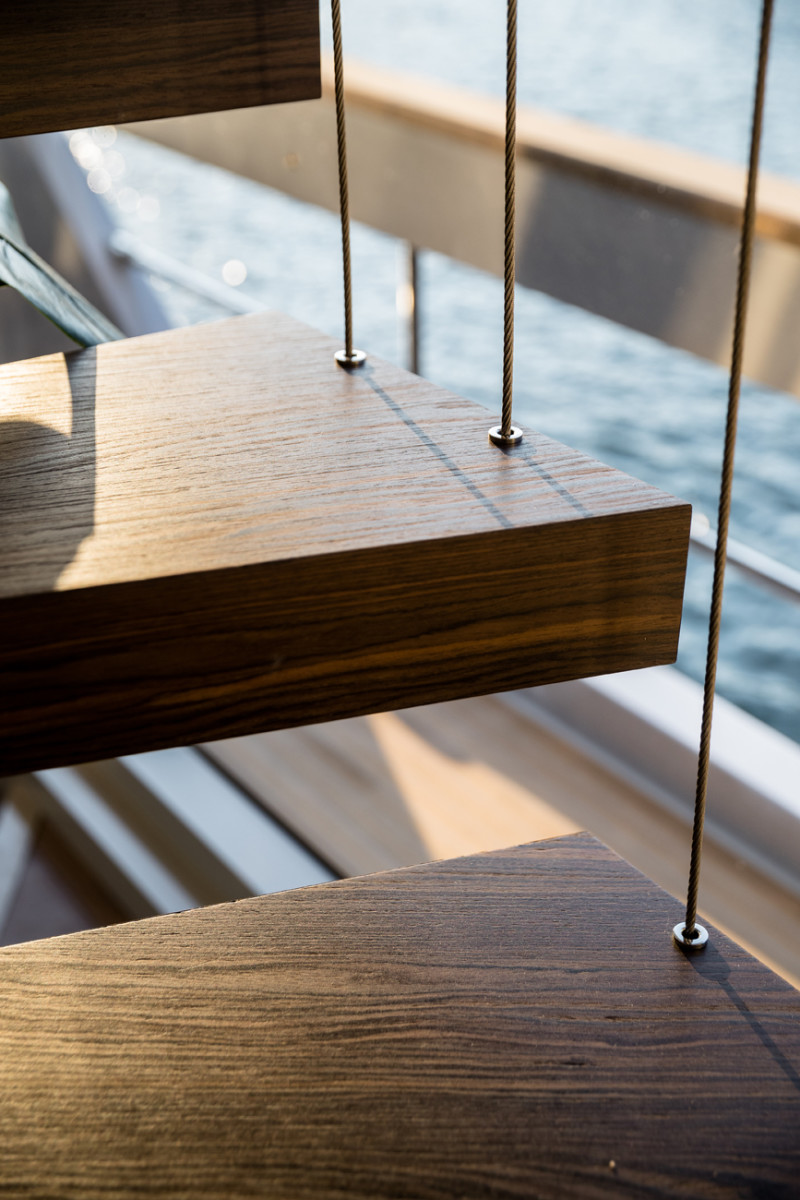 Turkey’s long history of boatbuilding can be seen in the exquisite details on board the vessel. 